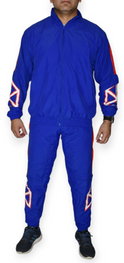 RONEX Windbreaker Unisex Nylon Regular Tracksuit Set Royal/Red/White