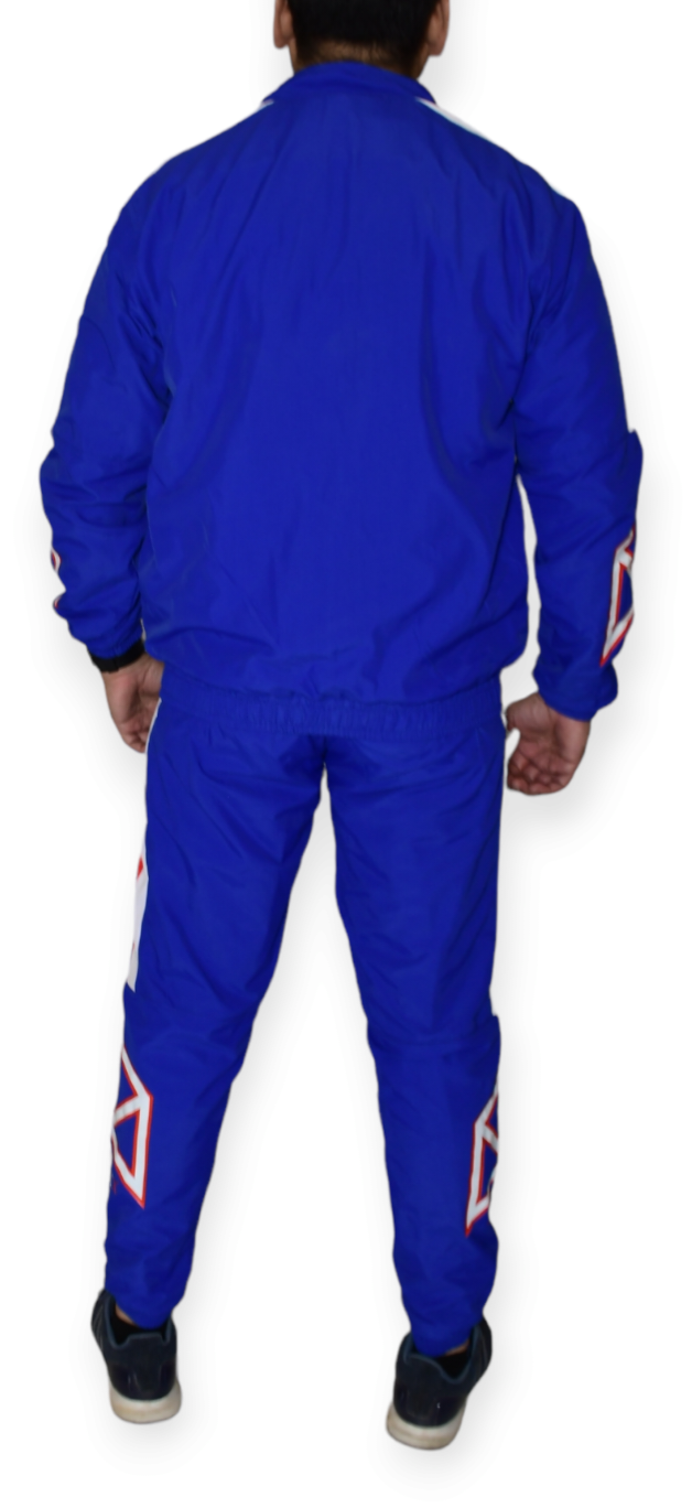 RONEX Windbreaker Unisex Nylon Regular Tracksuit Set Royal/Red/White