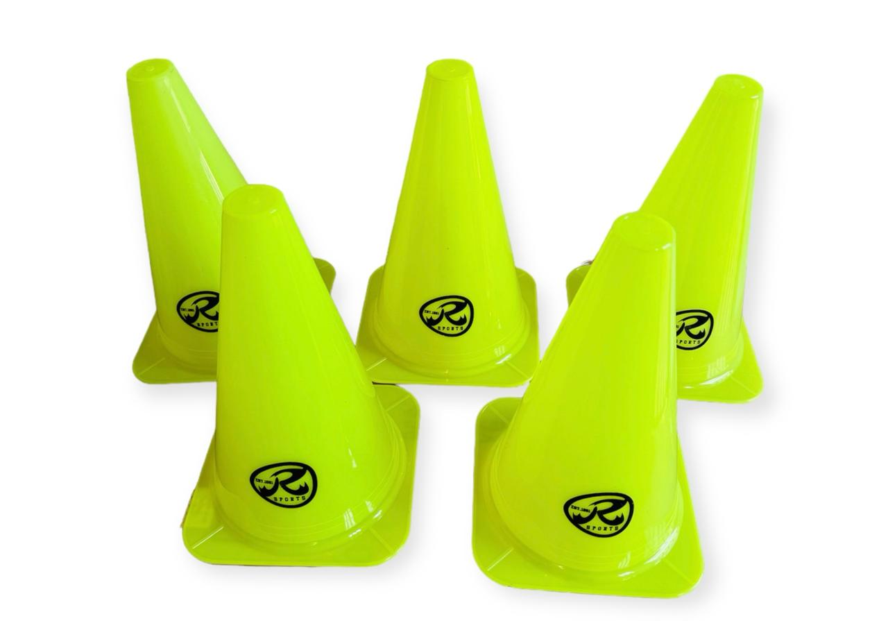 Ronex Agility Training Sport Cone Pack of 5 23cm/9 inch